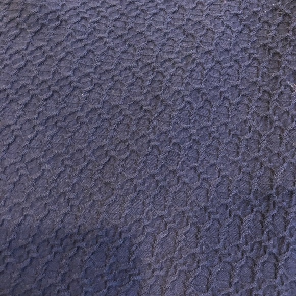 Kohl’s Navy Blue V Neck Top - Picture 3 of 4